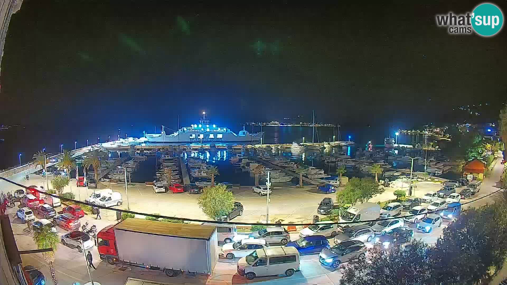 Spletna kamera Orebić Riva – Trajekt za Korčulo v živo