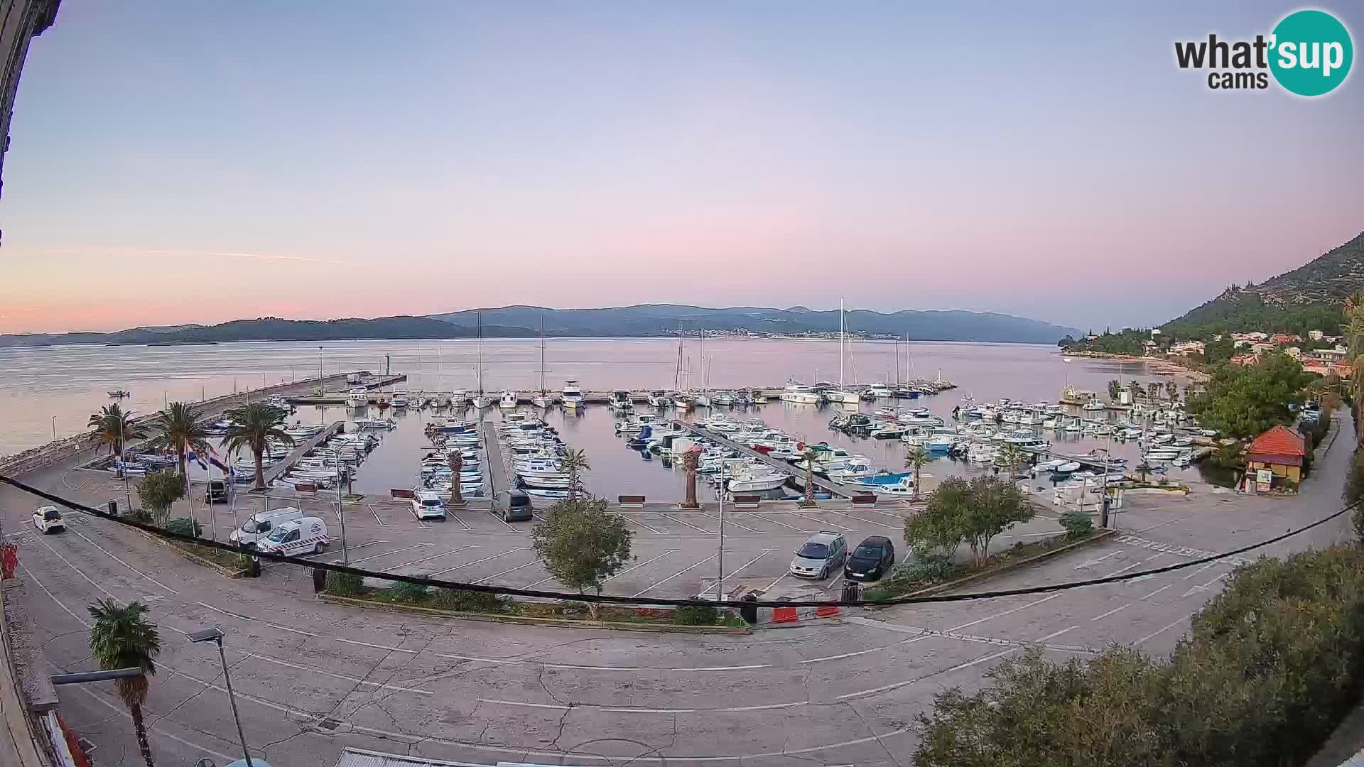 Spletna kamera Orebić Riva – Trajekt za Korčulo v živo