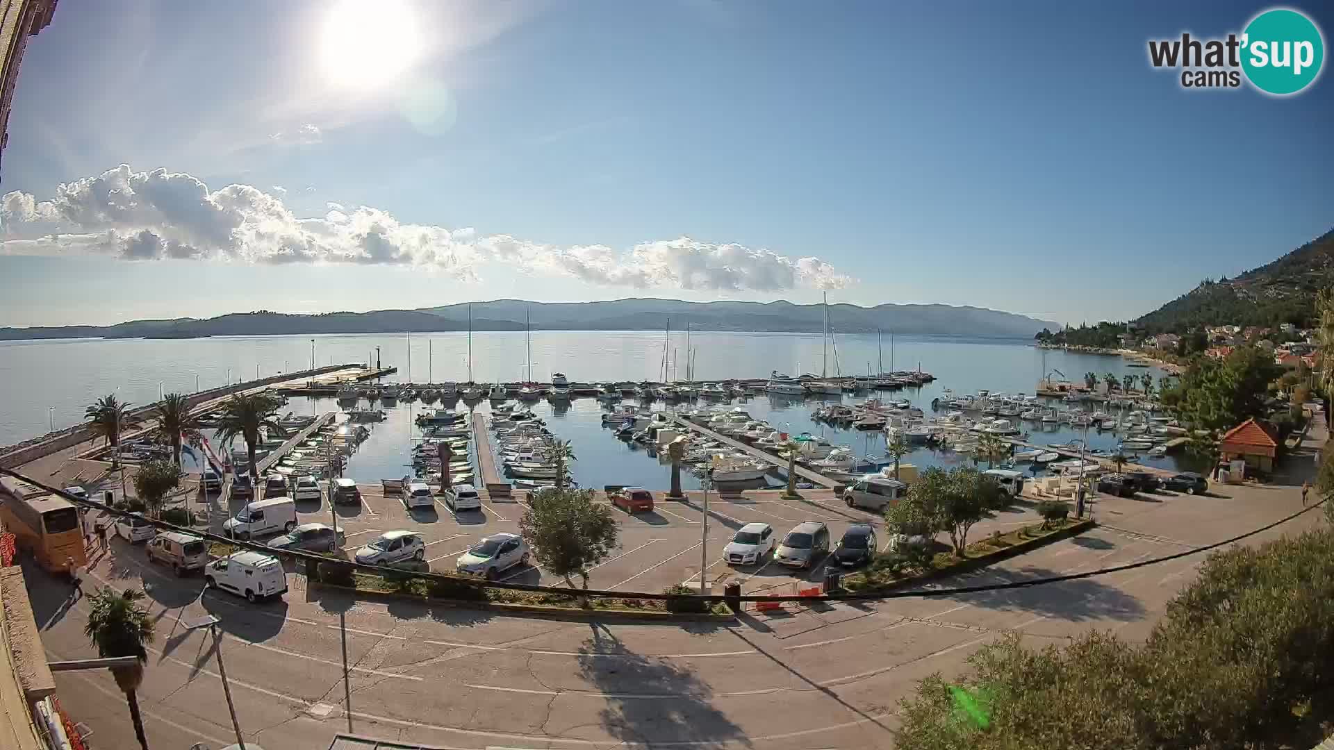 Webcam Orebić Riva – Ferry vers Korčula en direct