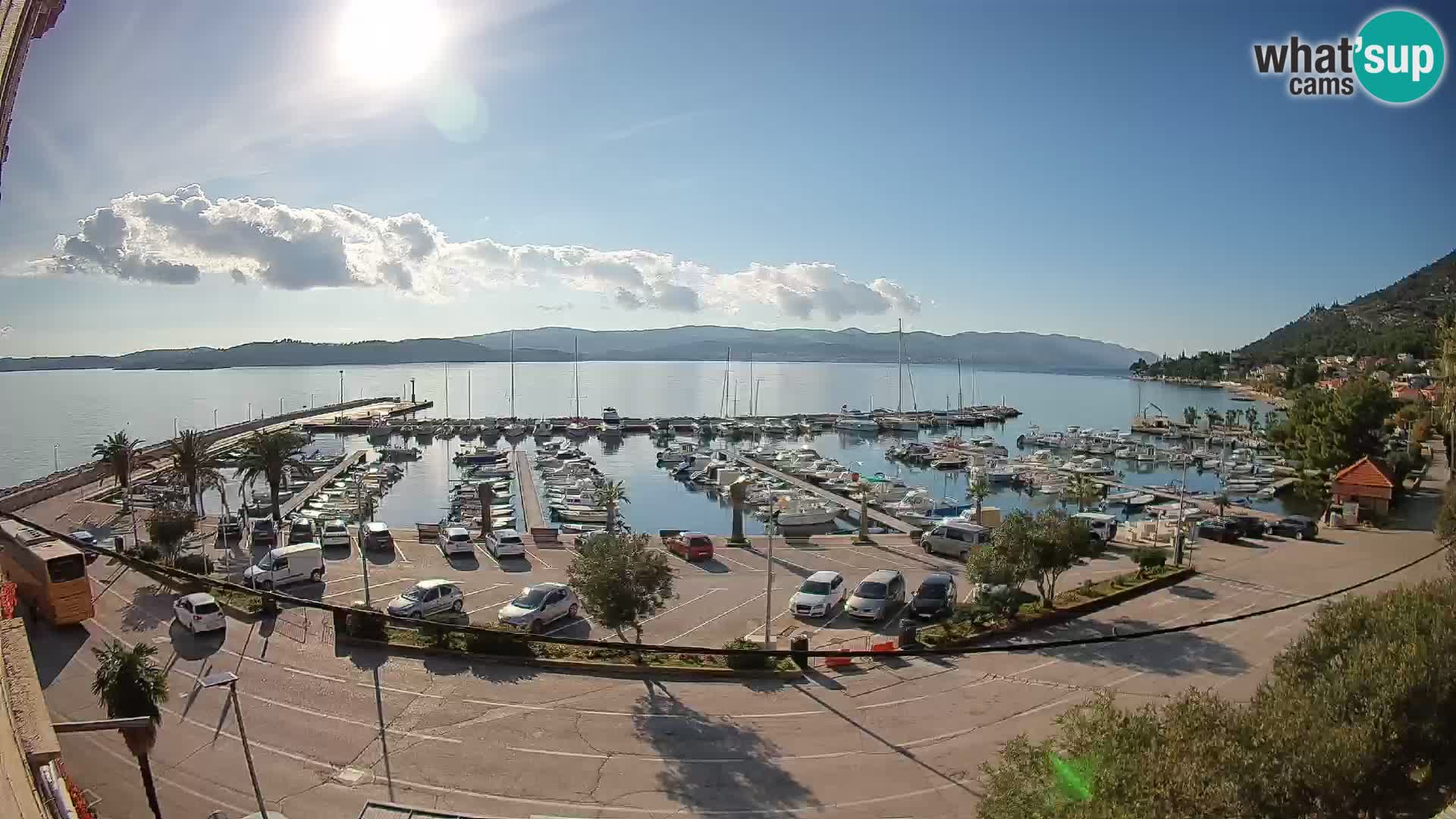 Webcam Orebić Riva – Ferry vers Korčula en direct