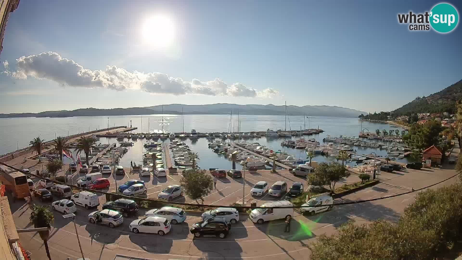 Webcam Orebić Riva – Ferry vers Korčula en direct