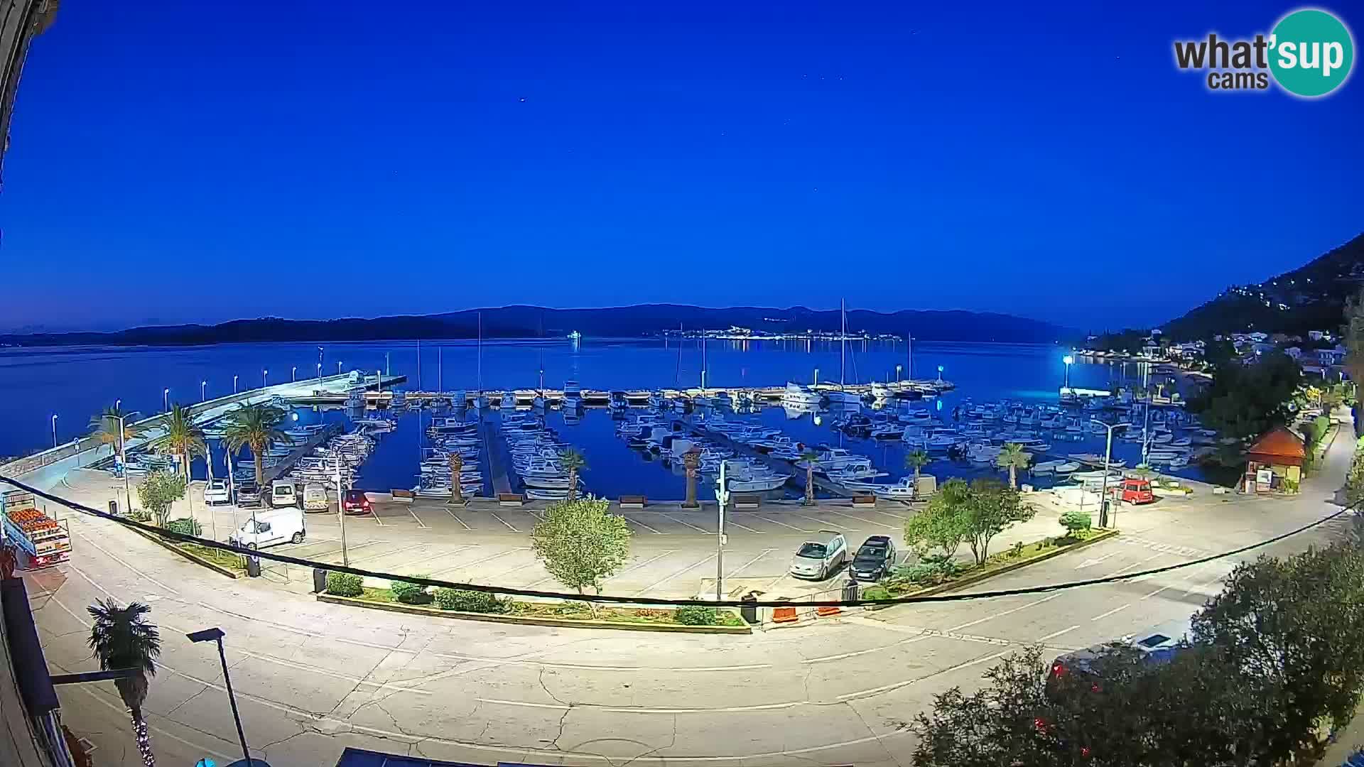 Webcam Orebić Uferpromenade – Fähre nach Korčula Live