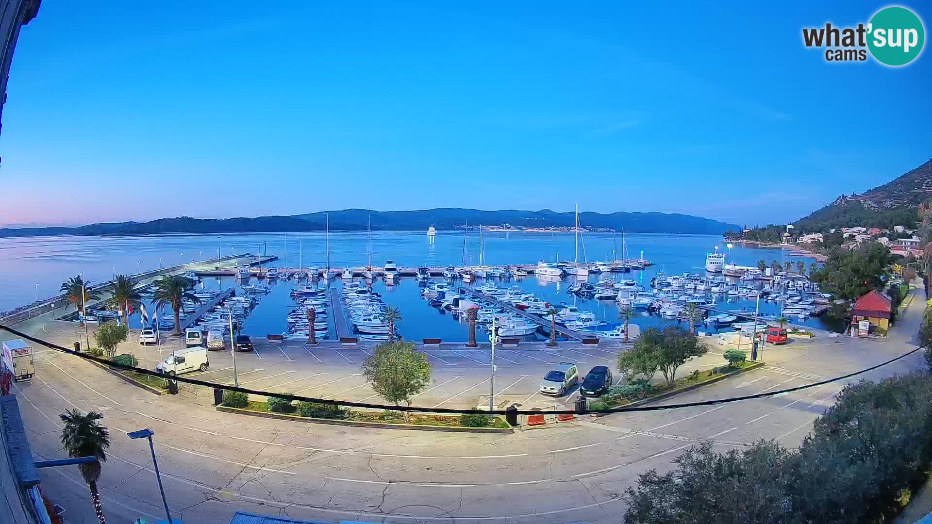 Webcam Orebić Uferpromenade – Fähre nach Korčula Live