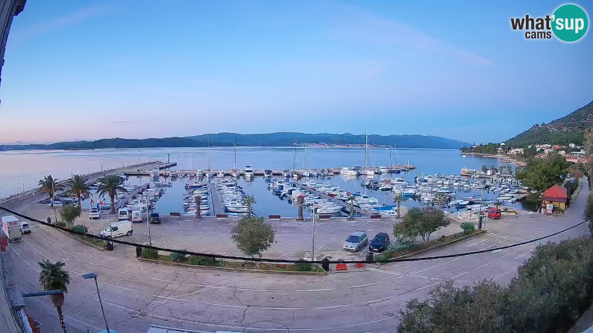 Webcam Orebić Uferpromenade – Fähre nach Korčula Live