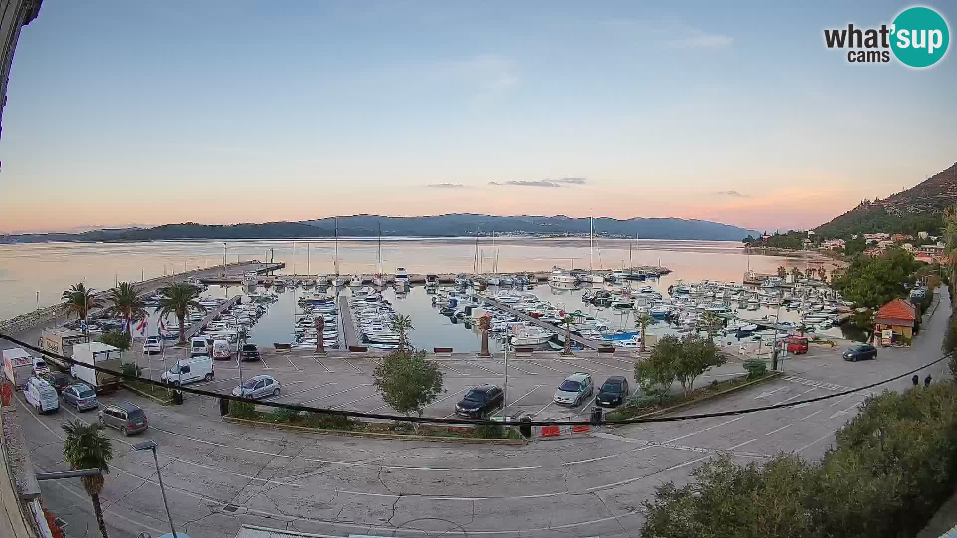 Webcam Orebić Uferpromenade – Fähre nach Korčula Live