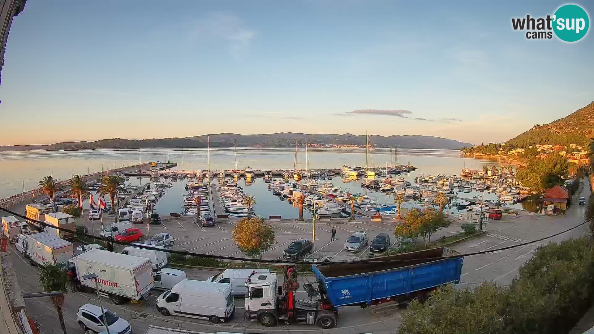 Webcam Orebić Riva – Ferry to Korčula Live