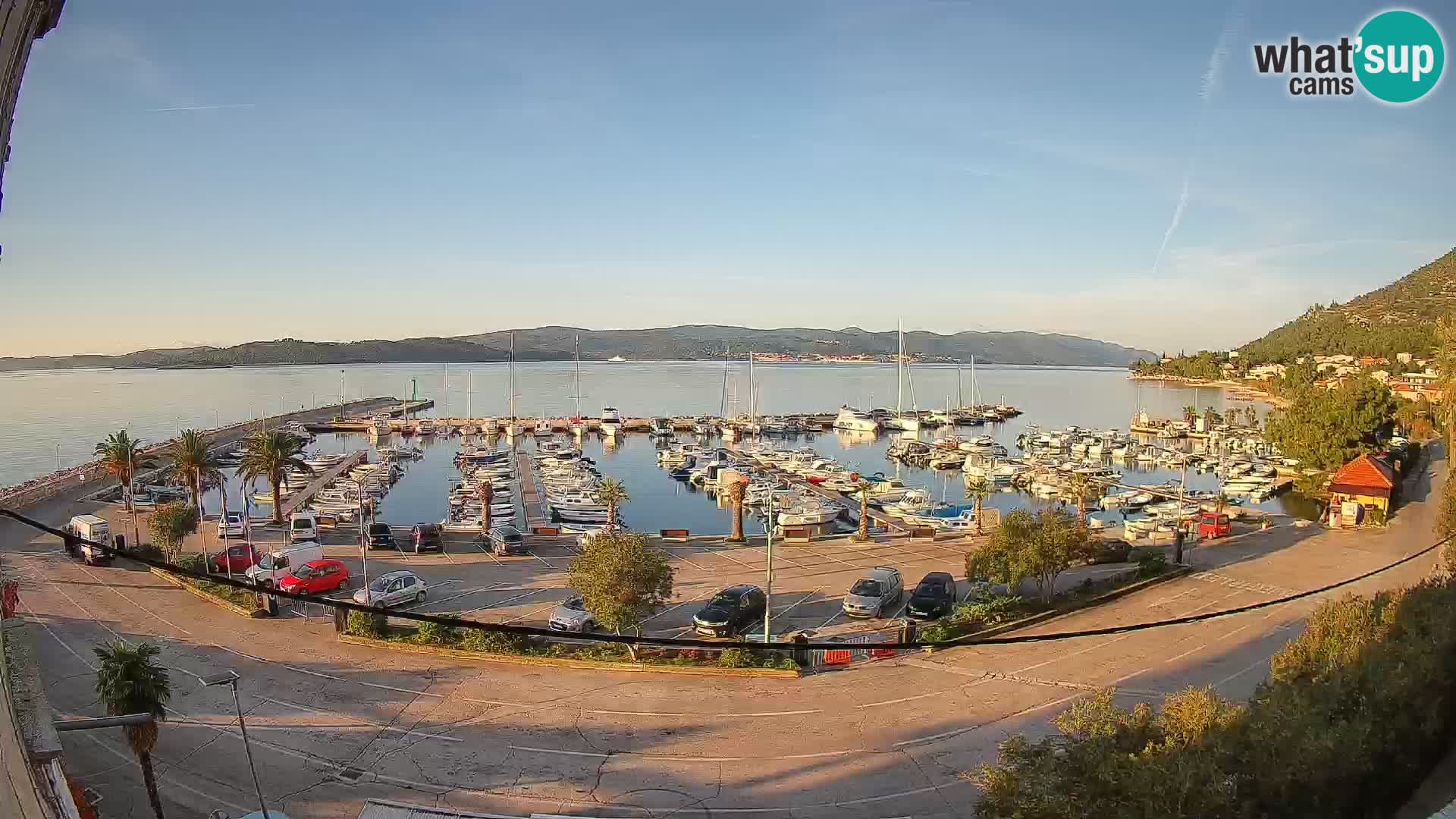 Webcam Orebić Riva – Ferry a Korčula en vivo