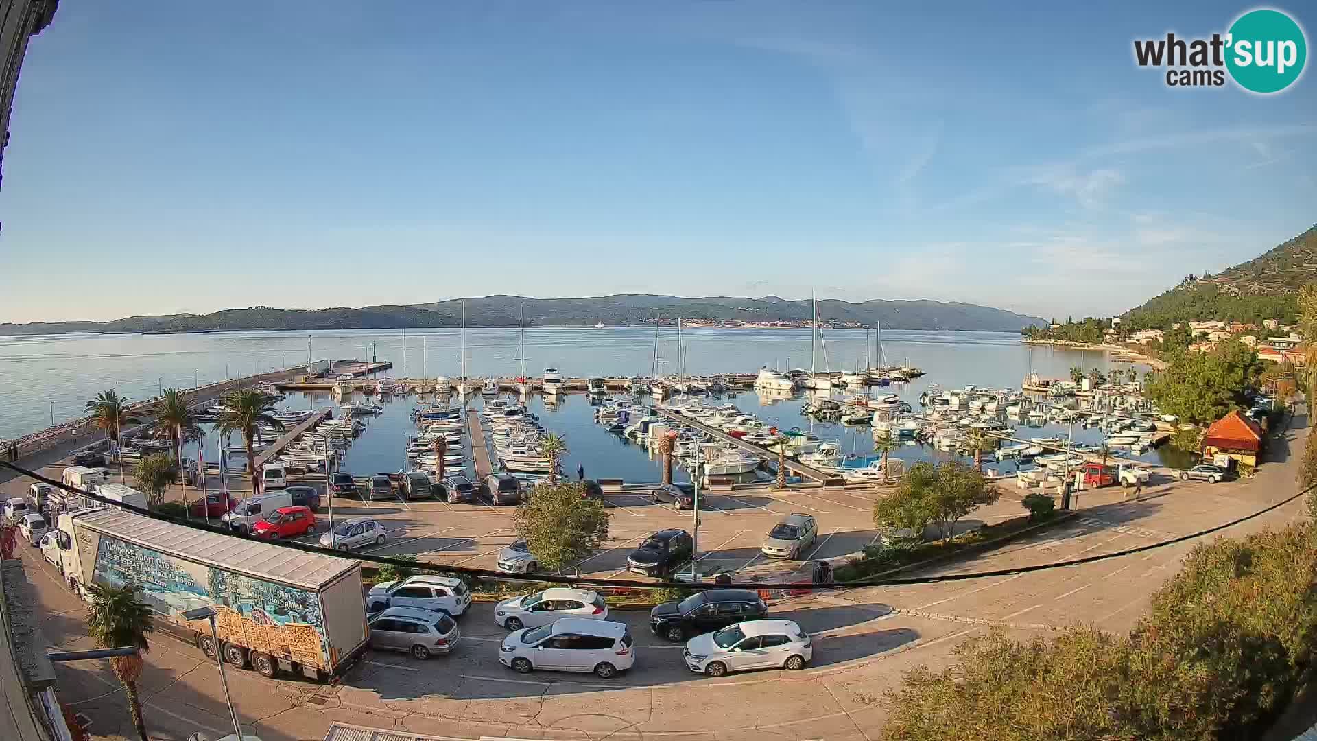 Webcam Orebić Riva – Ferry to Korčula Live