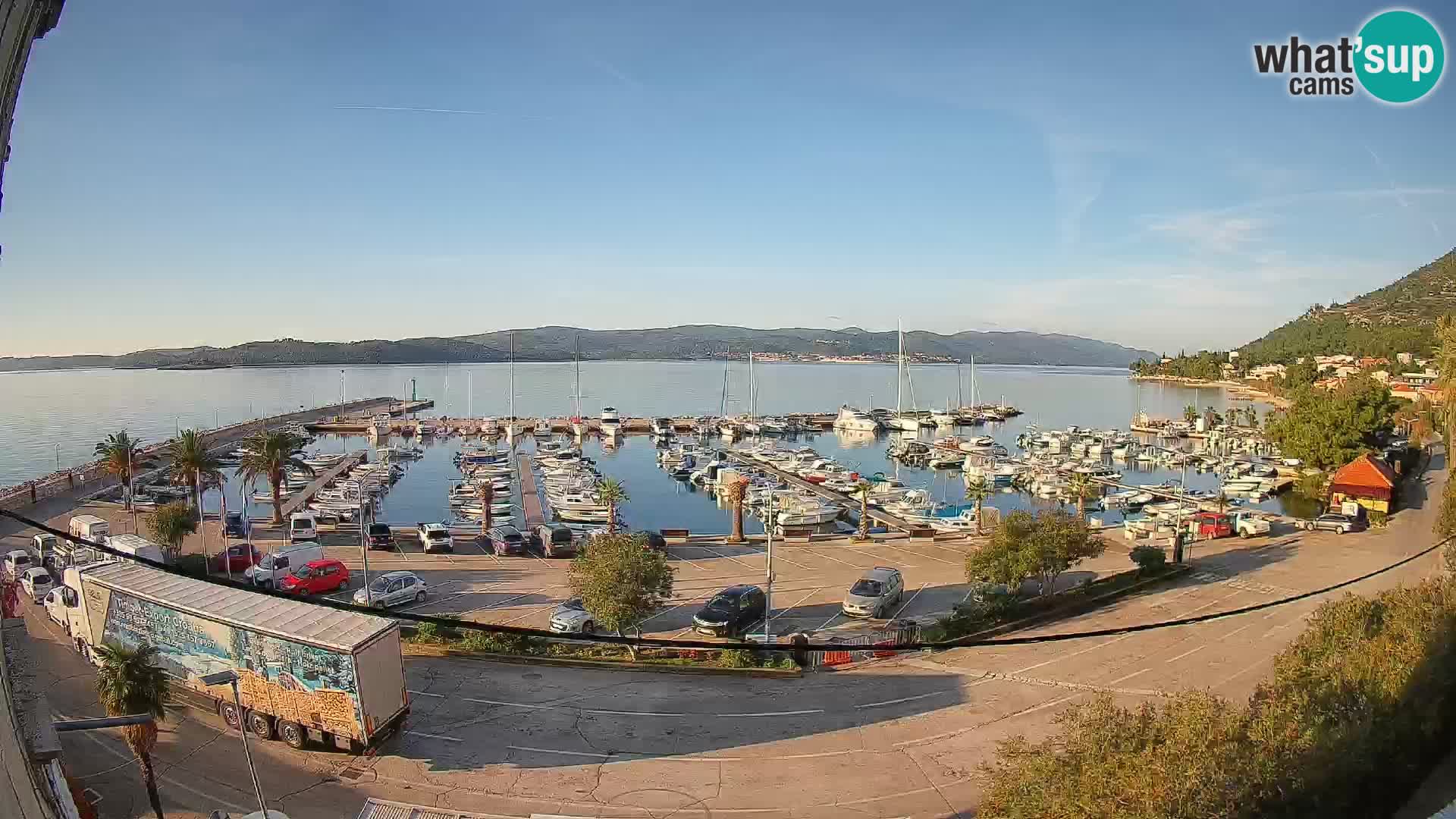 Webcam Orebić Riva – Ferry to Korčula Live