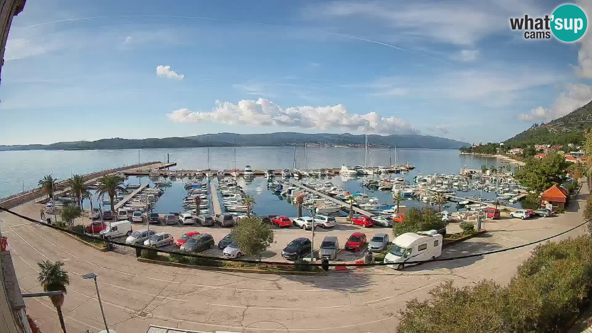 Webcam Orebić Riva – Ferry to Korčula Live
