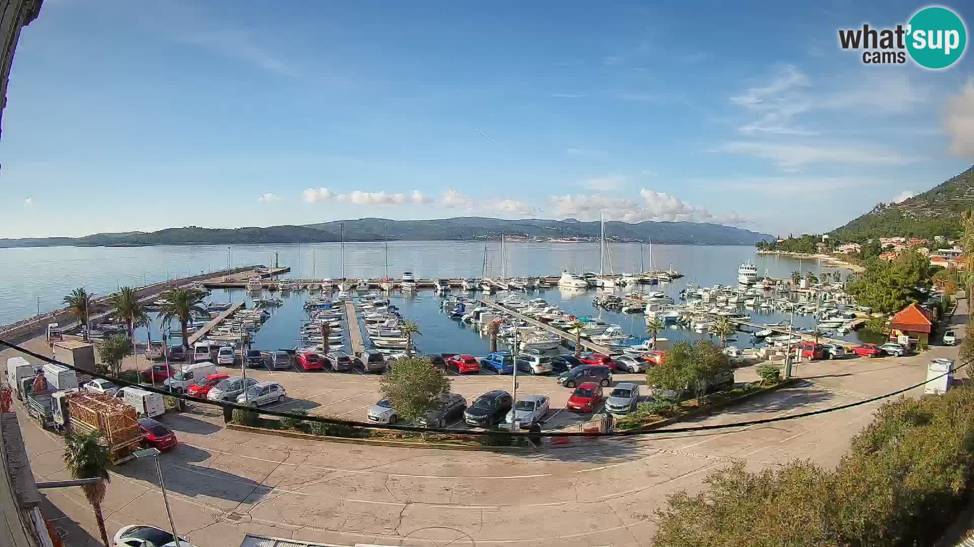 Webcam Orebić Riva – Ferry to Korčula Live