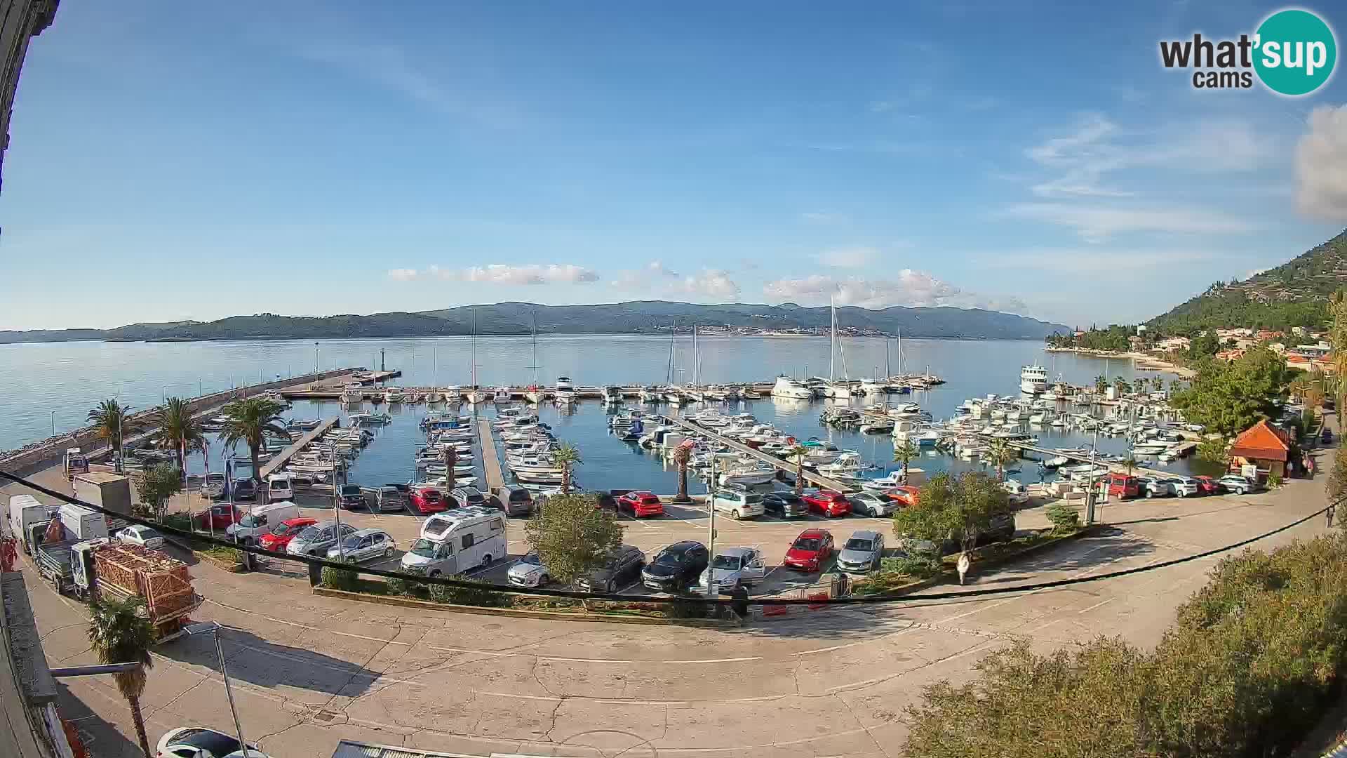 Web kamera Orebić Riva – Trajekt za Korčulu uživo