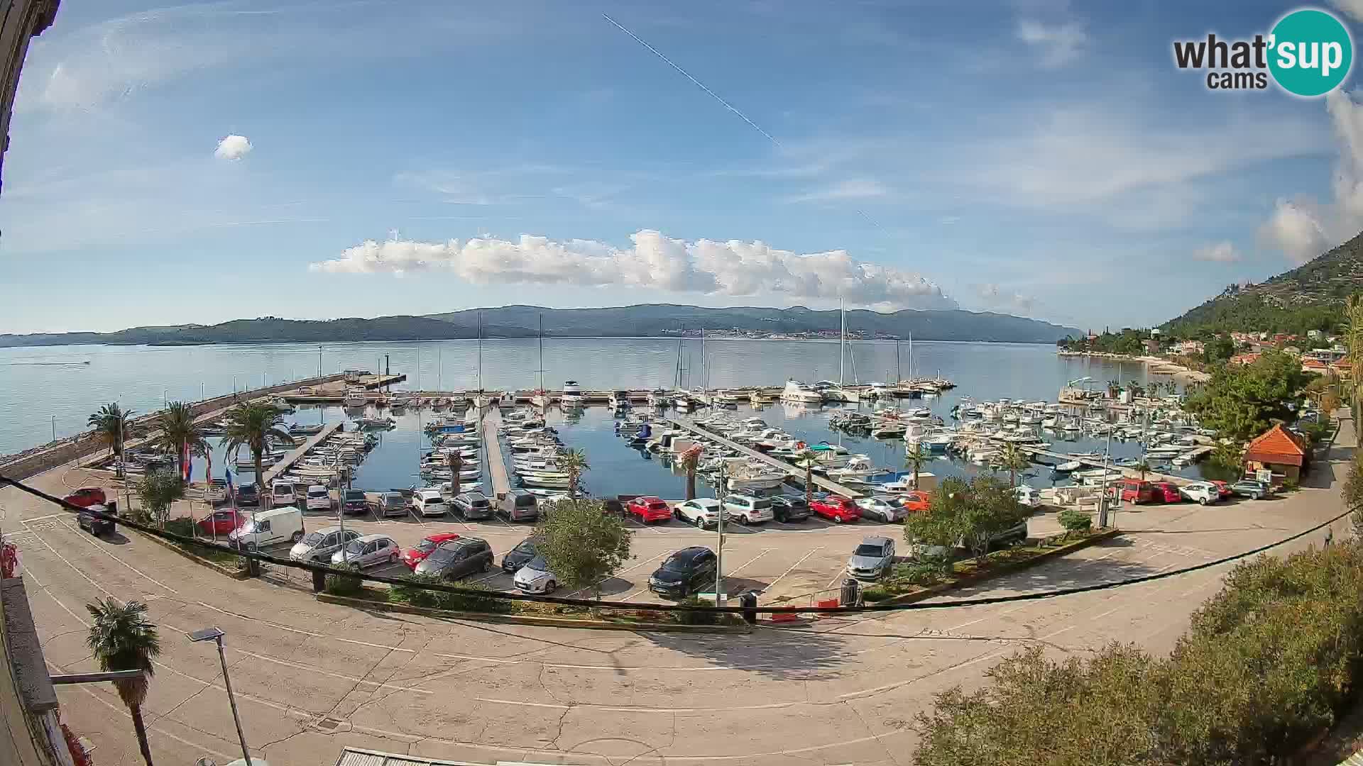 Webcam Orebić Riva – Ferry to Korčula Live