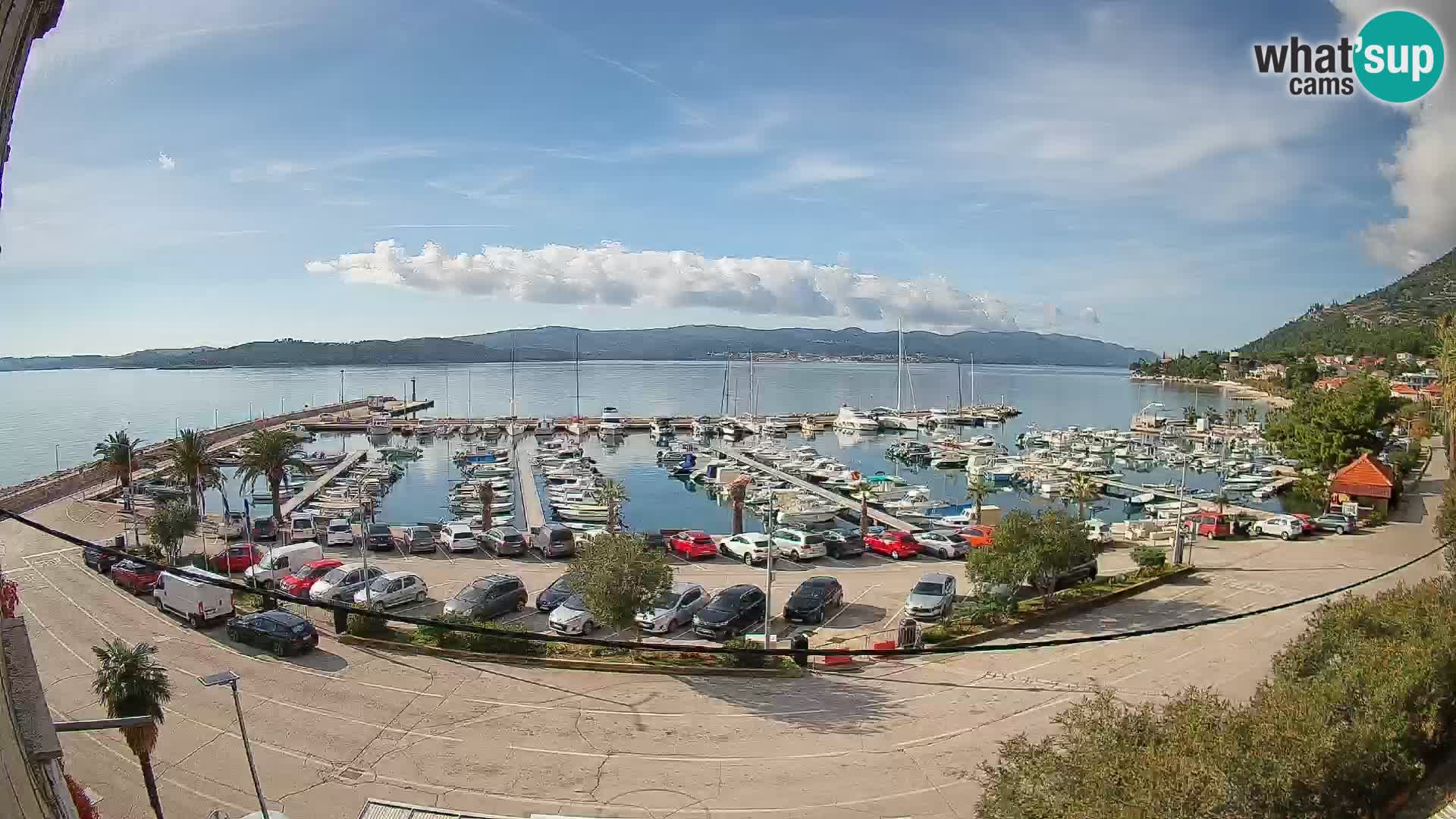 Webcam Orebić Riva – Ferry to Korčula Live