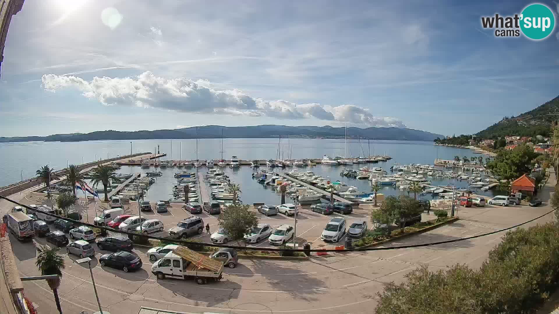 Webcam Orebić Riva – Ferry to Korčula Live