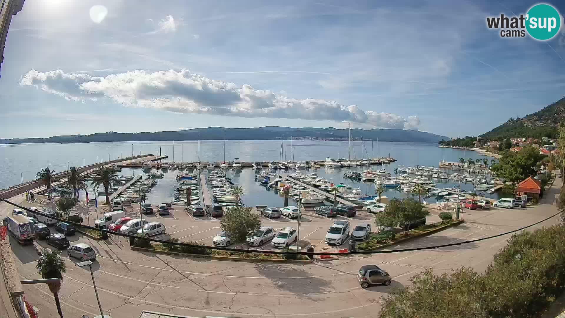 Webcam Orebić Riva – Ferry a Korčula en vivo