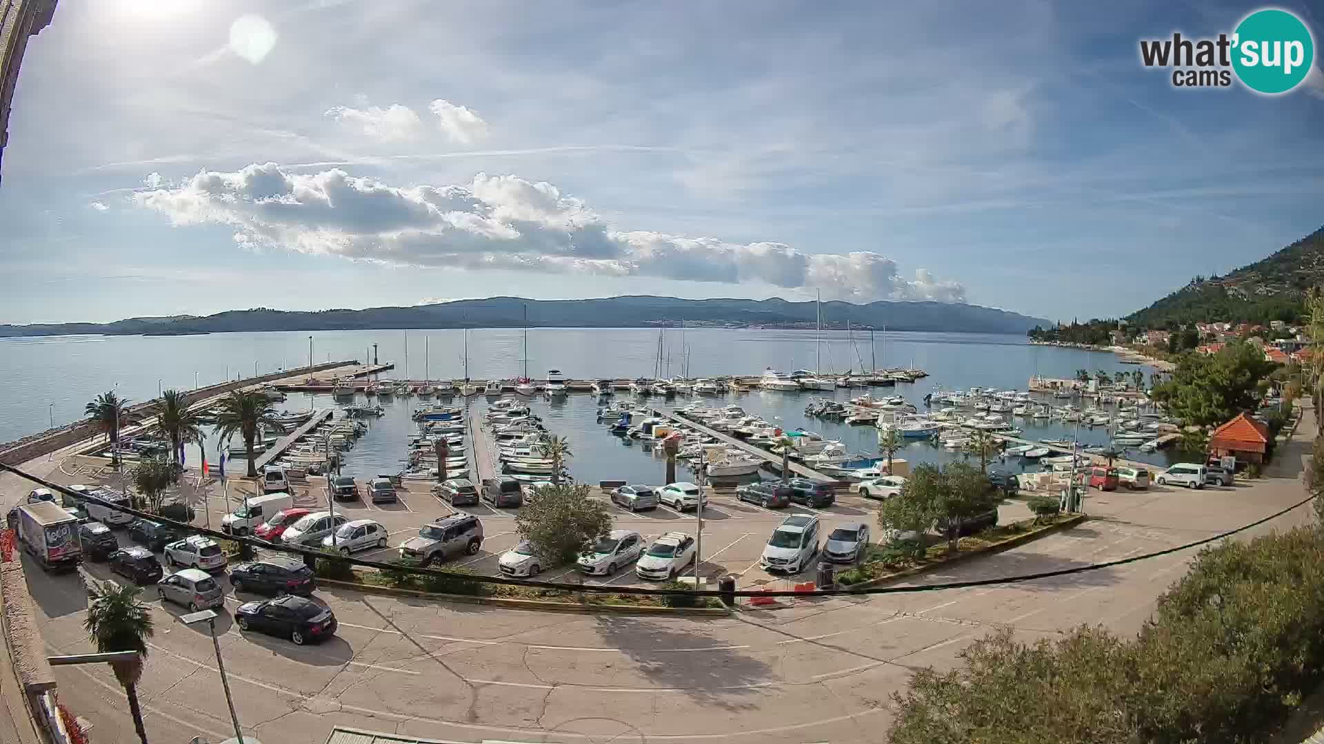 Webcam Orebić Riva – Ferry to Korčula Live