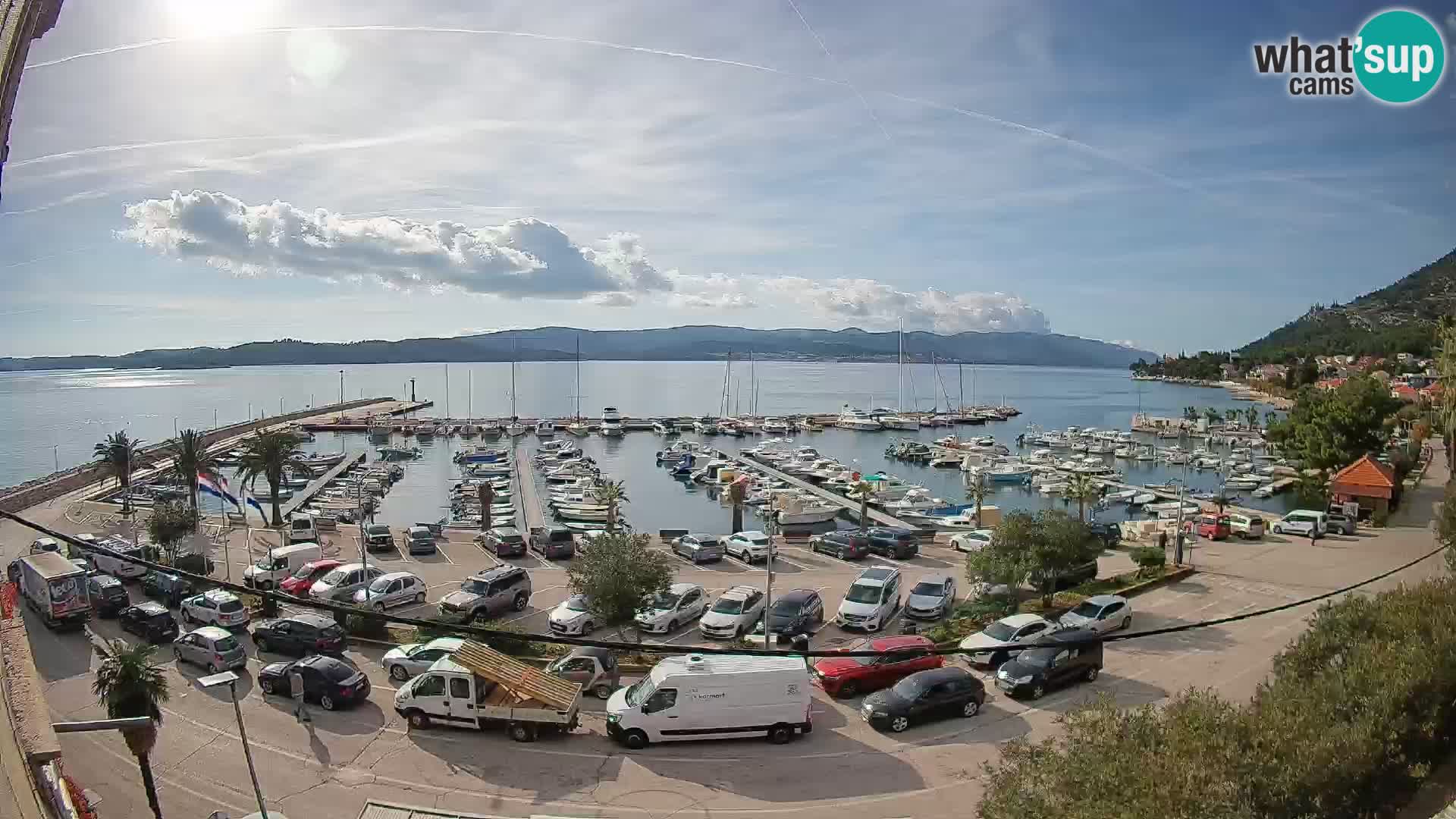 Webcam Orebić Riva – Ferry vers Korčula en direct
