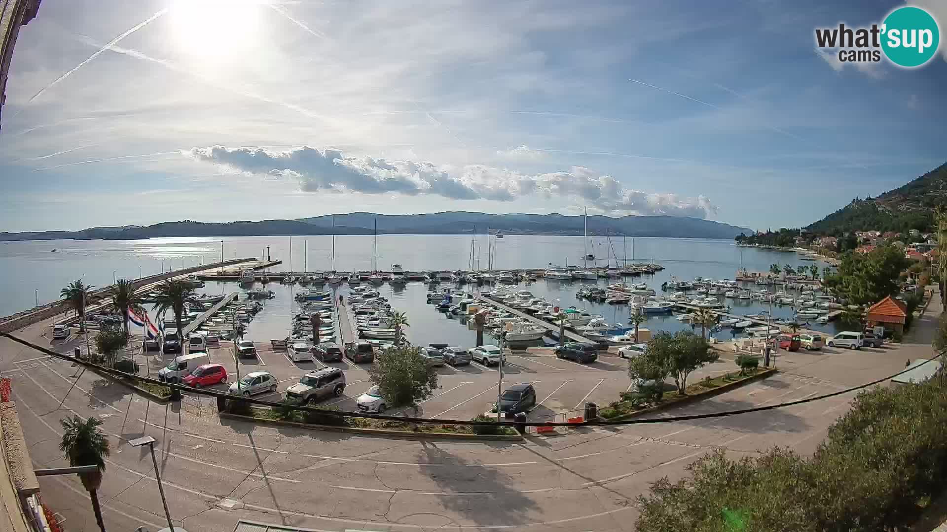 Webcam Orebić Riva – Ferry to Korčula Live
