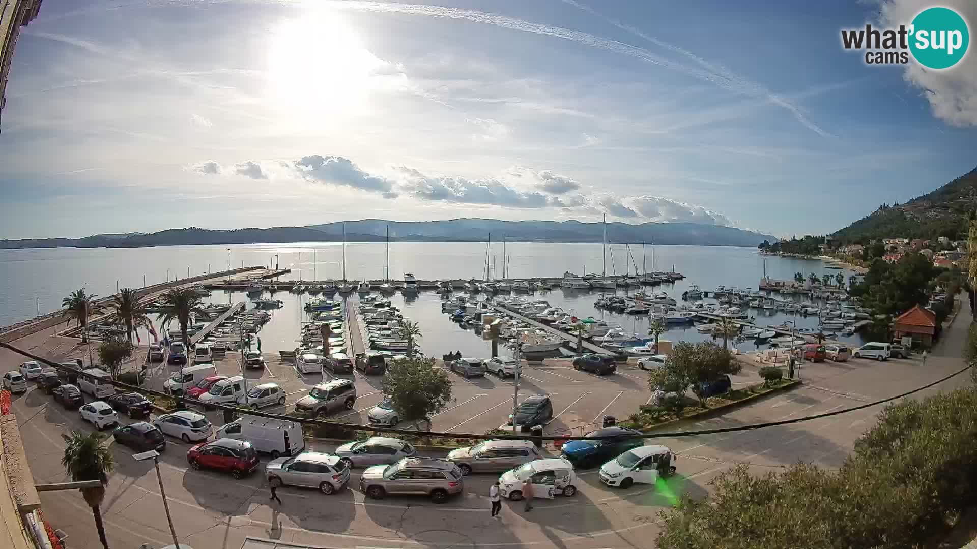 Webcam Orebić Riva – Ferry to Korčula Live