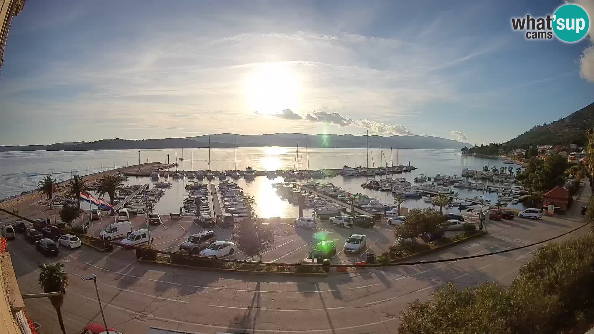 Webcam Orebić Riva – Ferry to Korčula Live