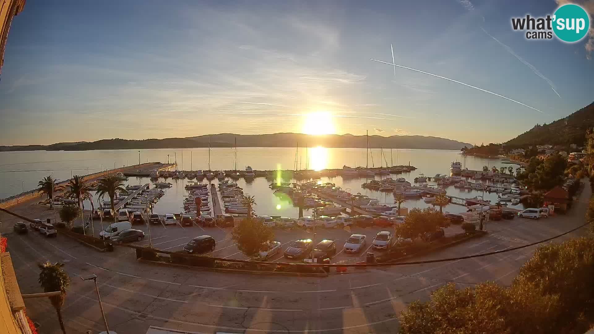 Webcam Orebić Uferpromenade – Fähre nach Korčula Live