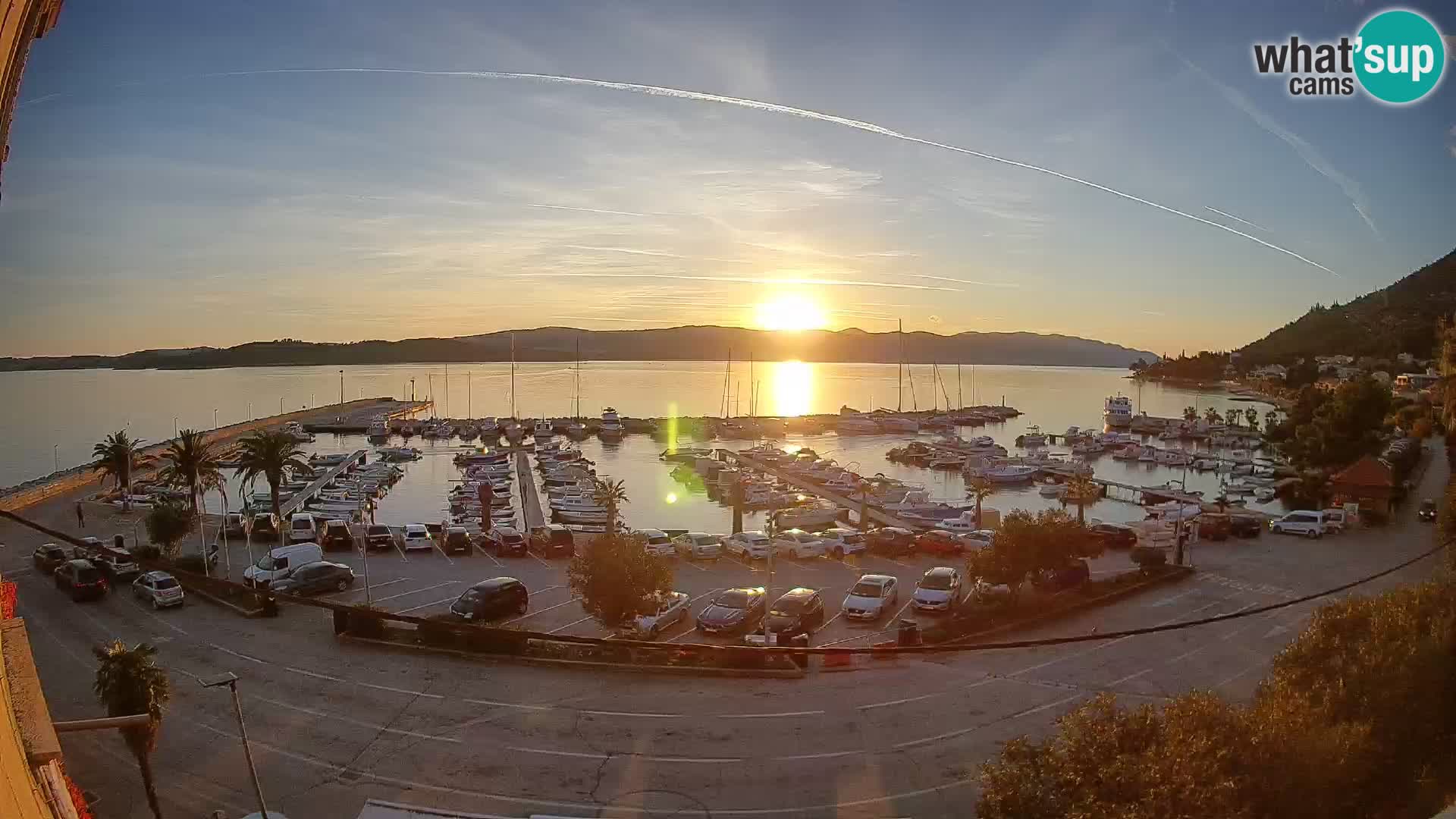 Webcam Orebić Riva – Ferry to Korčula Live