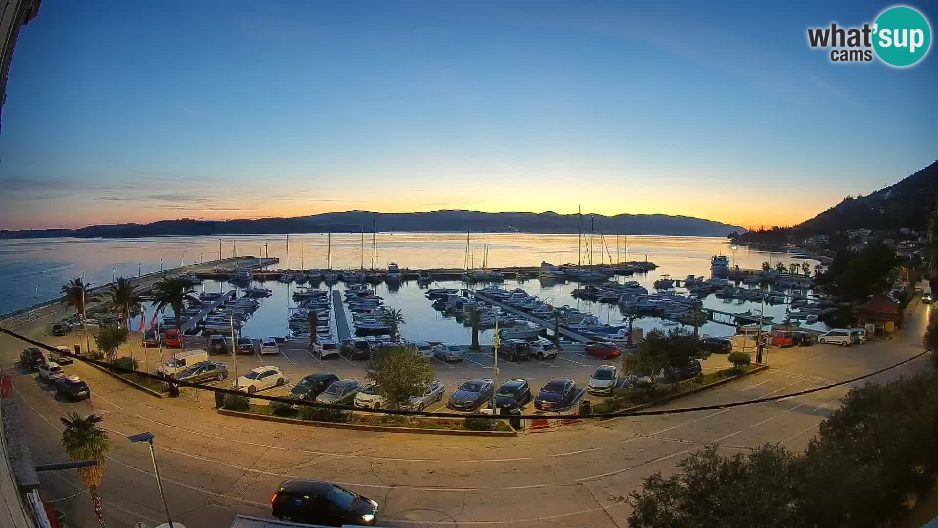 Webcam Orebić Uferpromenade – Fähre nach Korčula Live