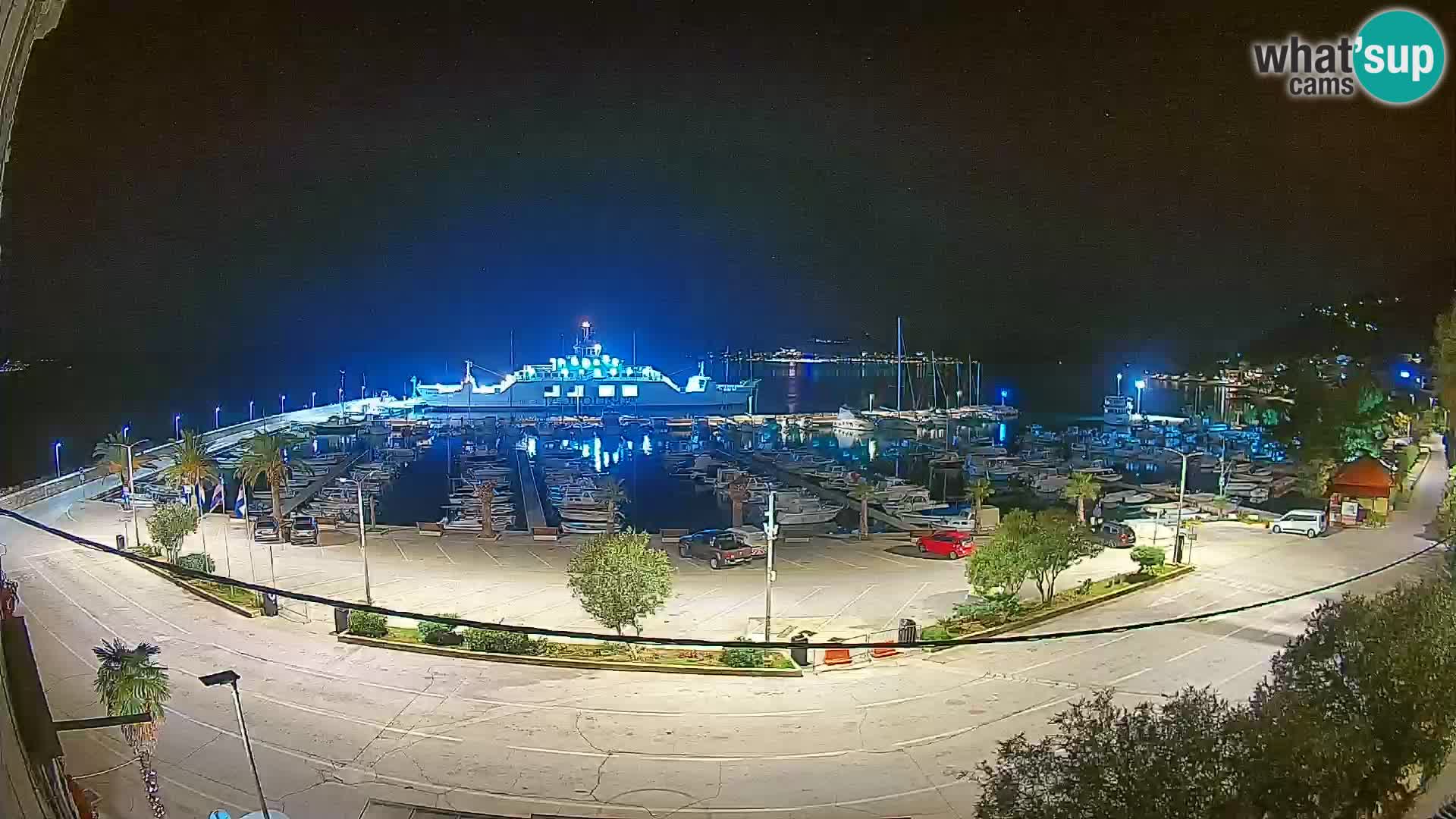 Webcam Orebić Riva – Ferry a Korčula en vivo