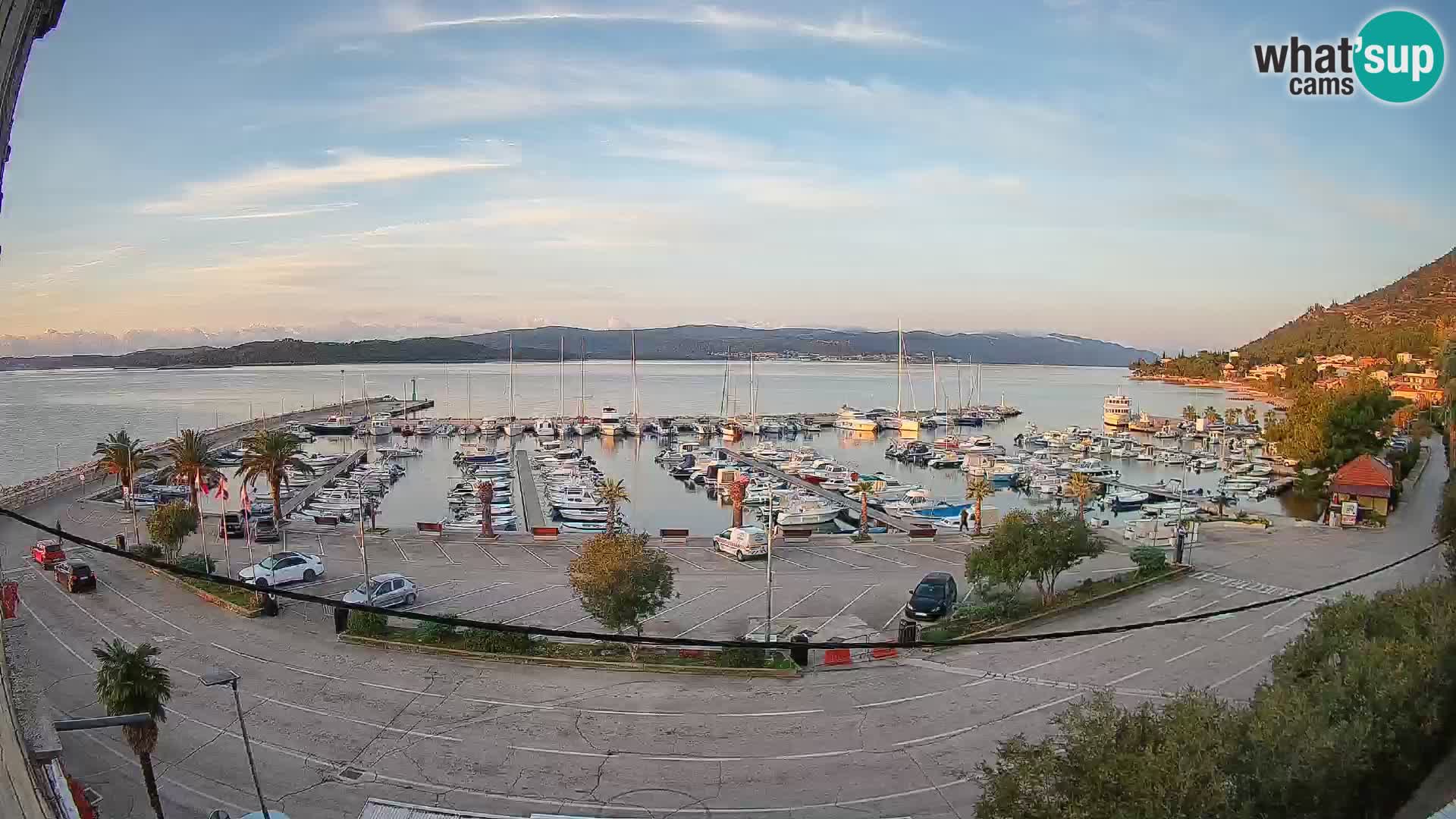 Webcam Orebić Riva – Ferry a Korčula en vivo