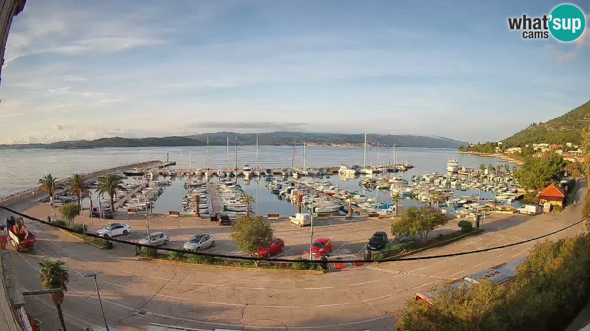 Webcam Orebić Riva – Ferry a Korčula en vivo