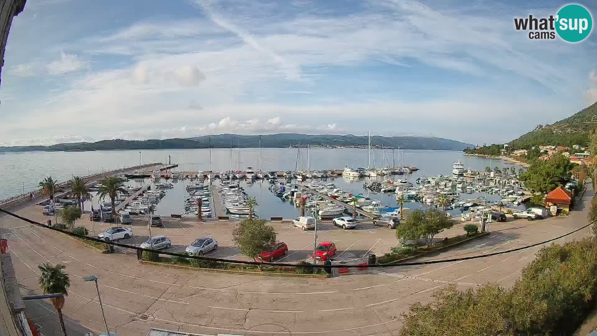 Webcam Orebić Riva – Ferry to Korčula Live