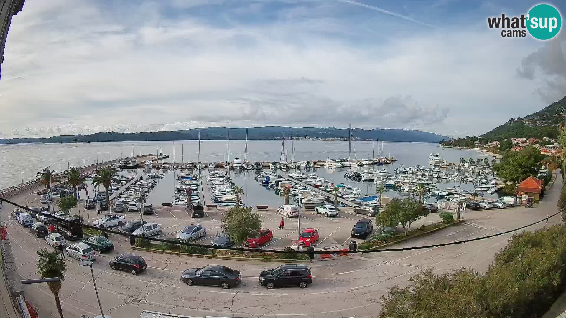 Webcam Orebić Riva – Ferry to Korčula Live