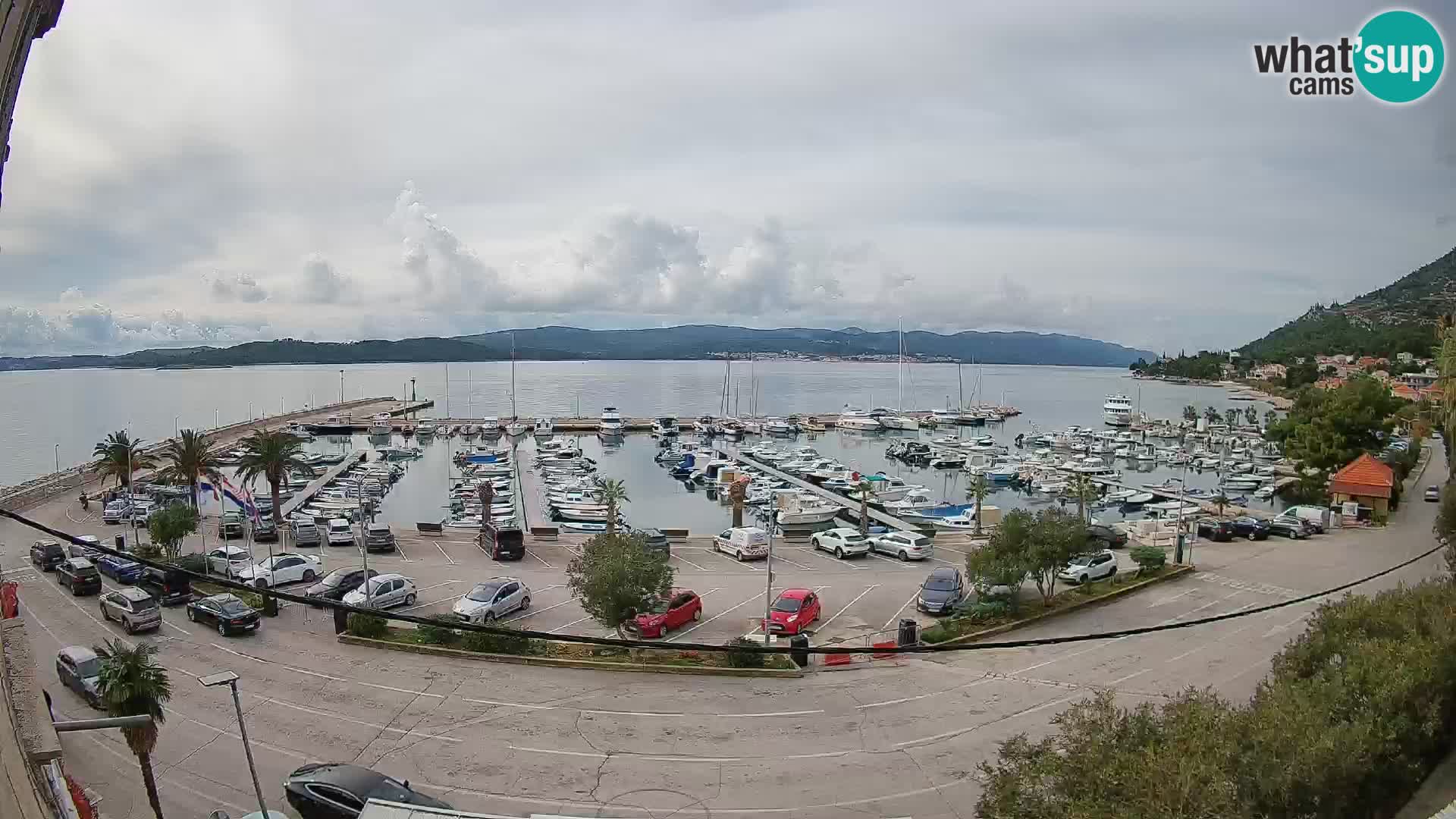 Webcam Orebić Riva – Ferry vers Korčula en direct