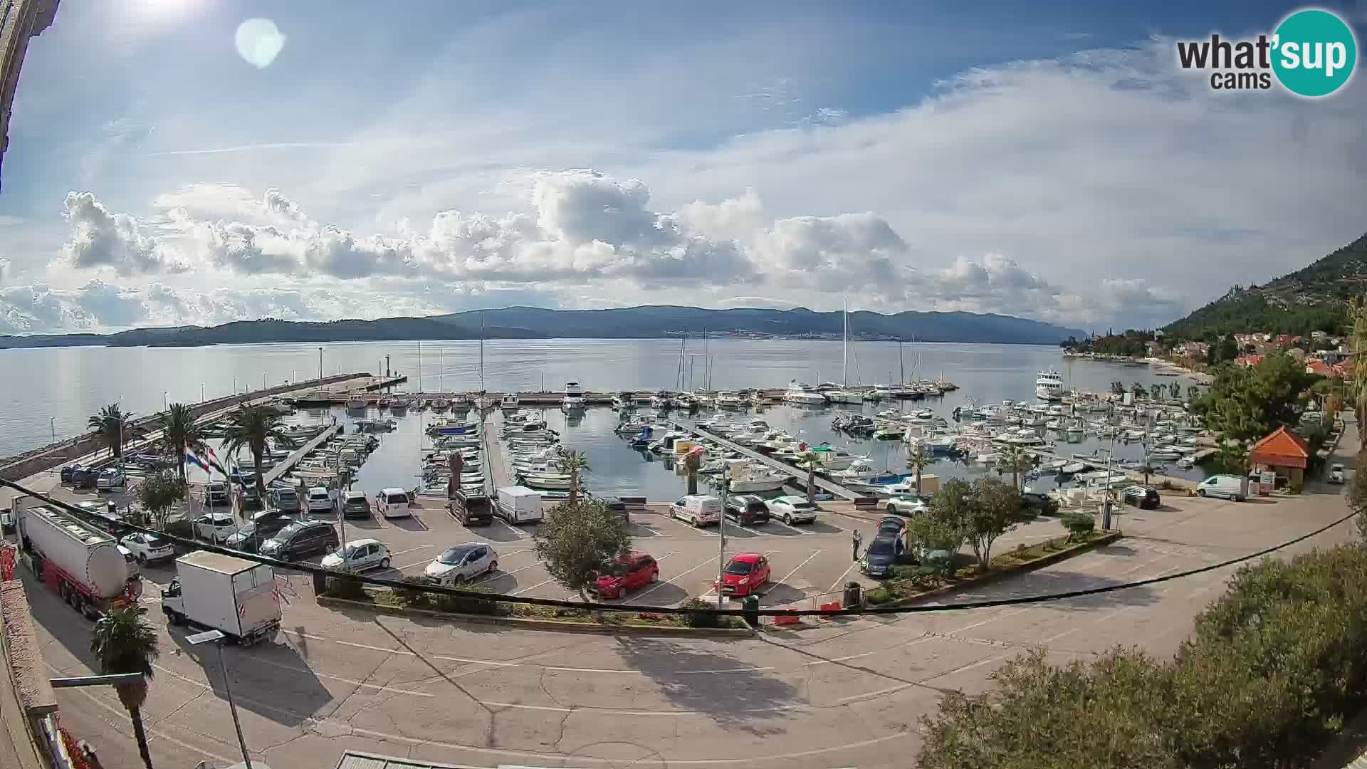 Webcam Orebić Riva – Ferry vers Korčula en direct