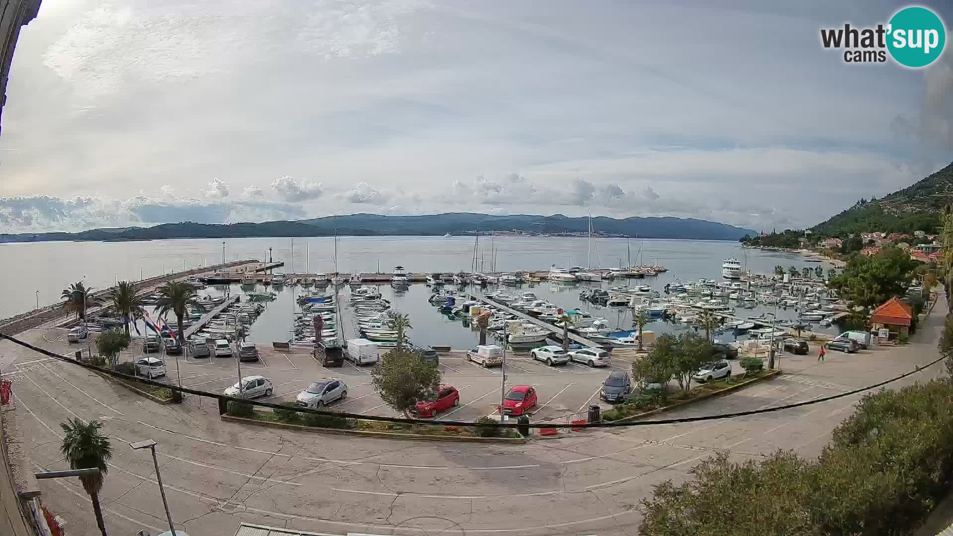 Webcam Orebić Riva – Ferry a Korčula en vivo