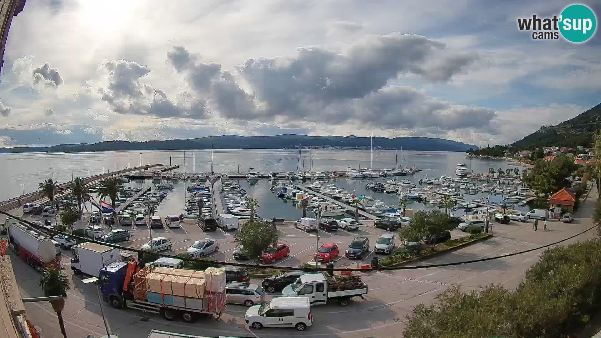 Webcam Orebić Riva – Ferry to Korčula Live