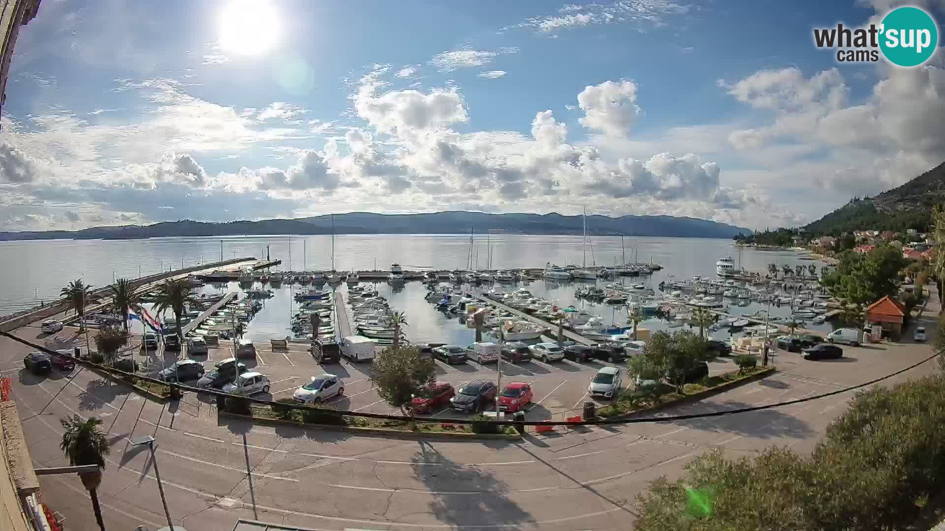 Webcam Orebić Riva – Ferry vers Korčula en direct
