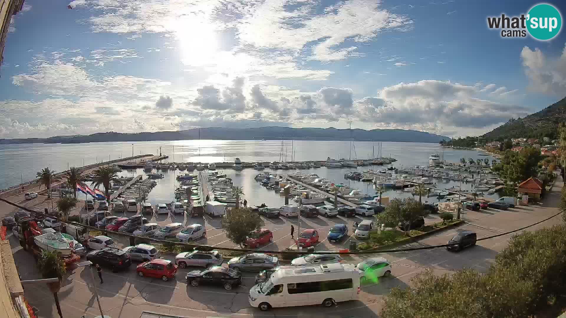Webcam Orebić Riva – Ferry to Korčula Live