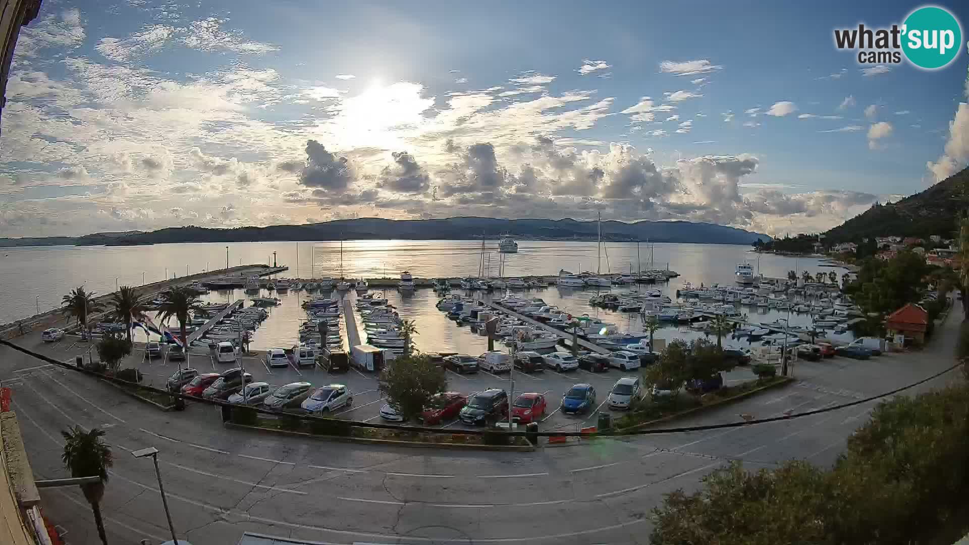Webcam Orebić Riva – Ferry a Korčula en vivo