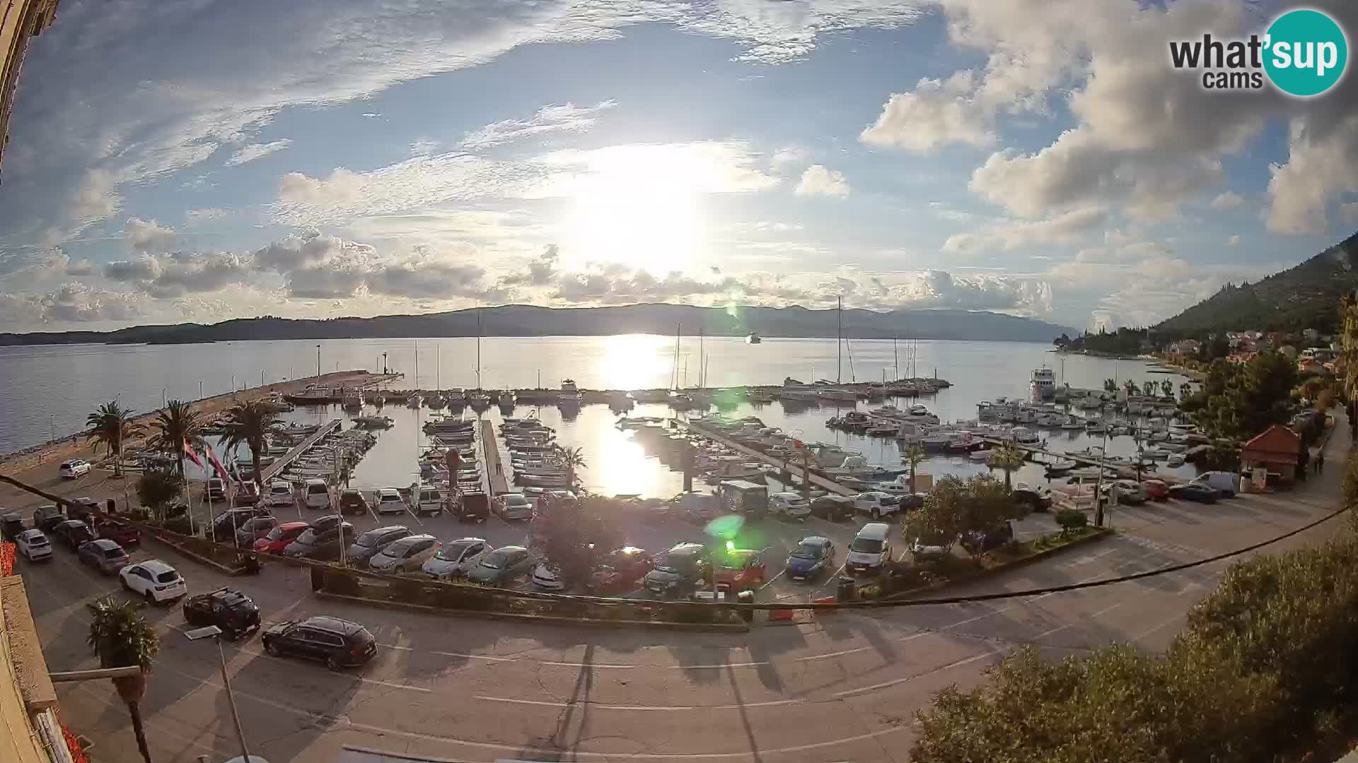 Webcam Orebić Riva – Ferry to Korčula Live