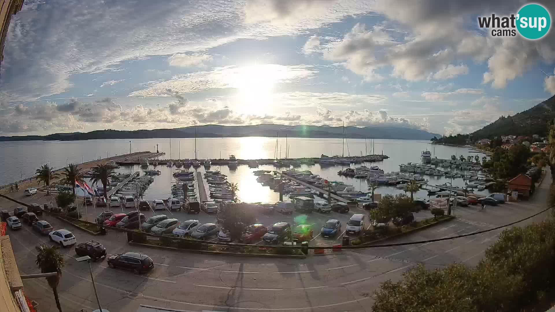 Webcam Orebić Riva – Ferry to Korčula Live