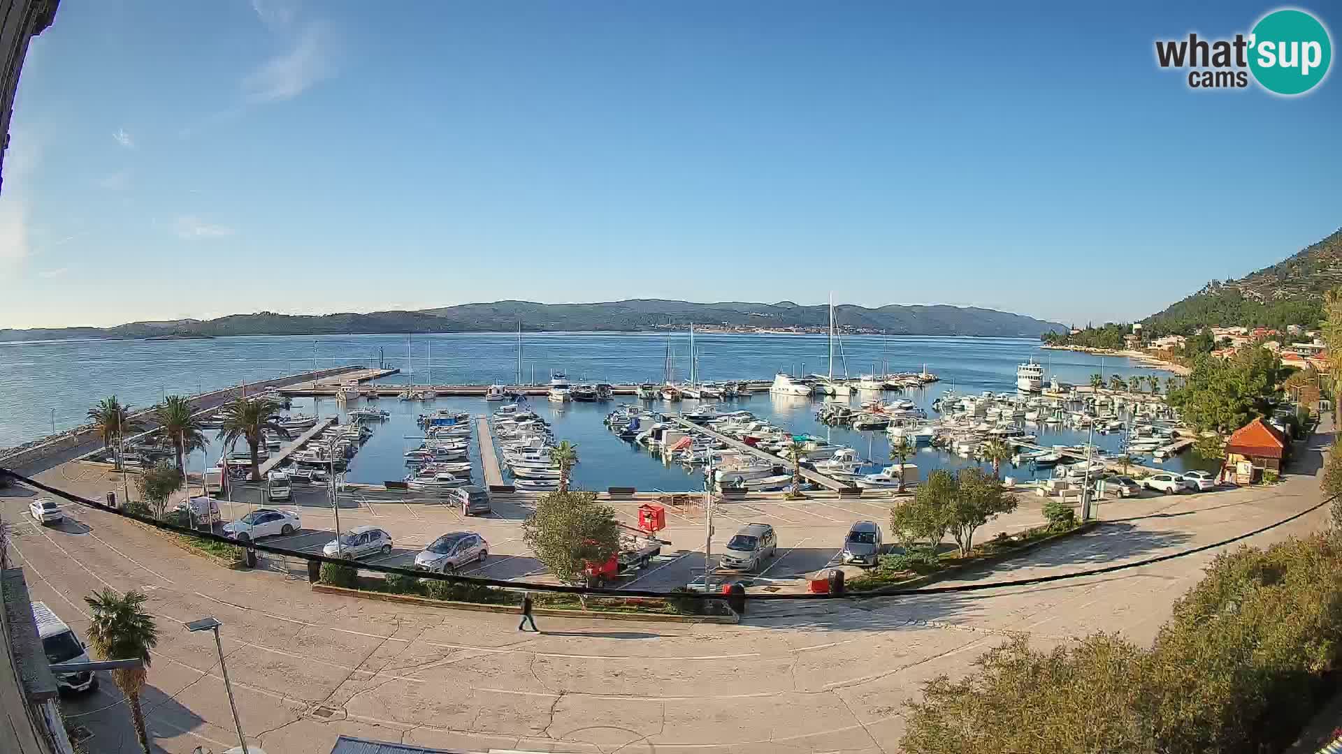 Webcam Orebić Uferpromenade – Fähre nach Korčula Live