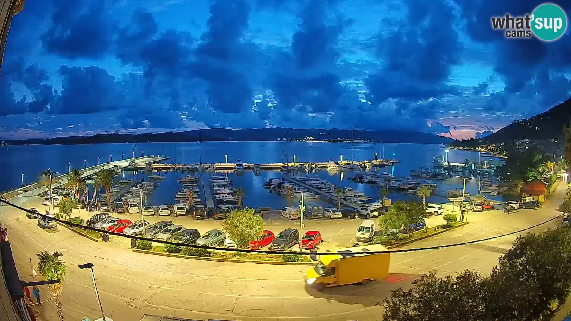 Webcam Orebić Uferpromenade – Fähre nach Korčula Live