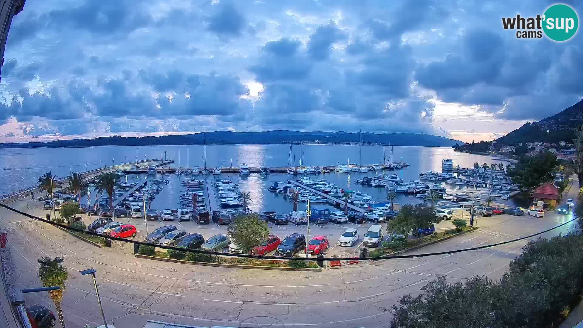 Webcam Orebić Riva – Ferry to Korčula Live