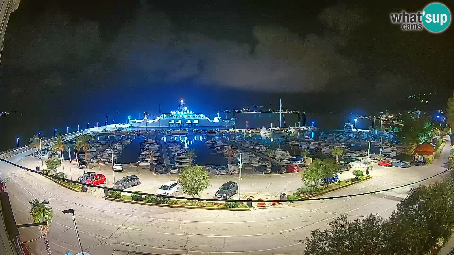 Spletna kamera Orebić Riva – Trajekt za Korčulo v živo