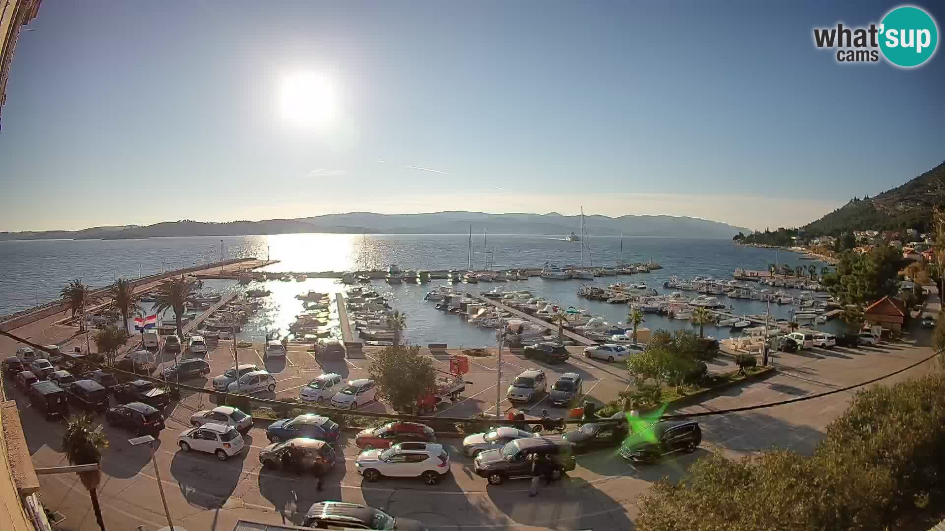 Web kamera Orebić Riva – Trajekt za Korčulu uživo