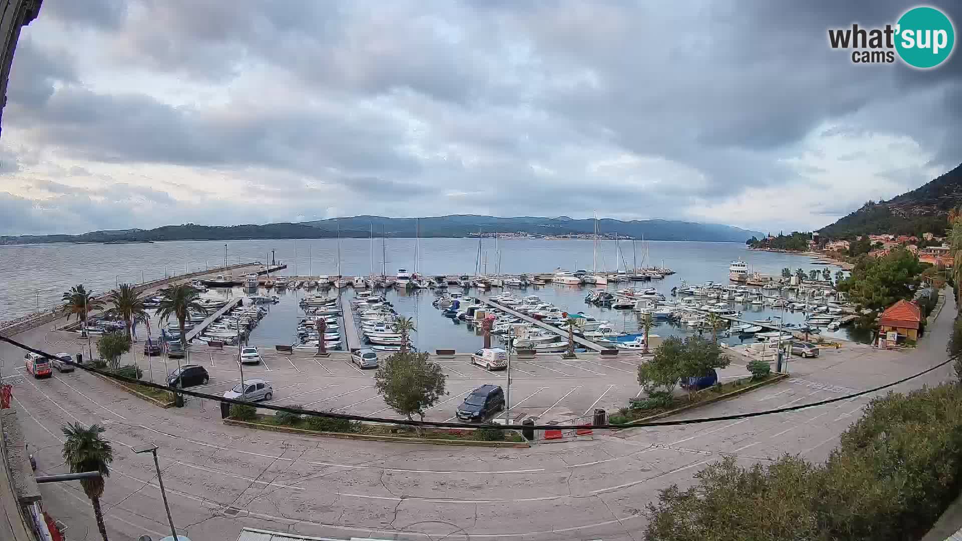 Webcam Orebić Uferpromenade – Fähre nach Korčula Live