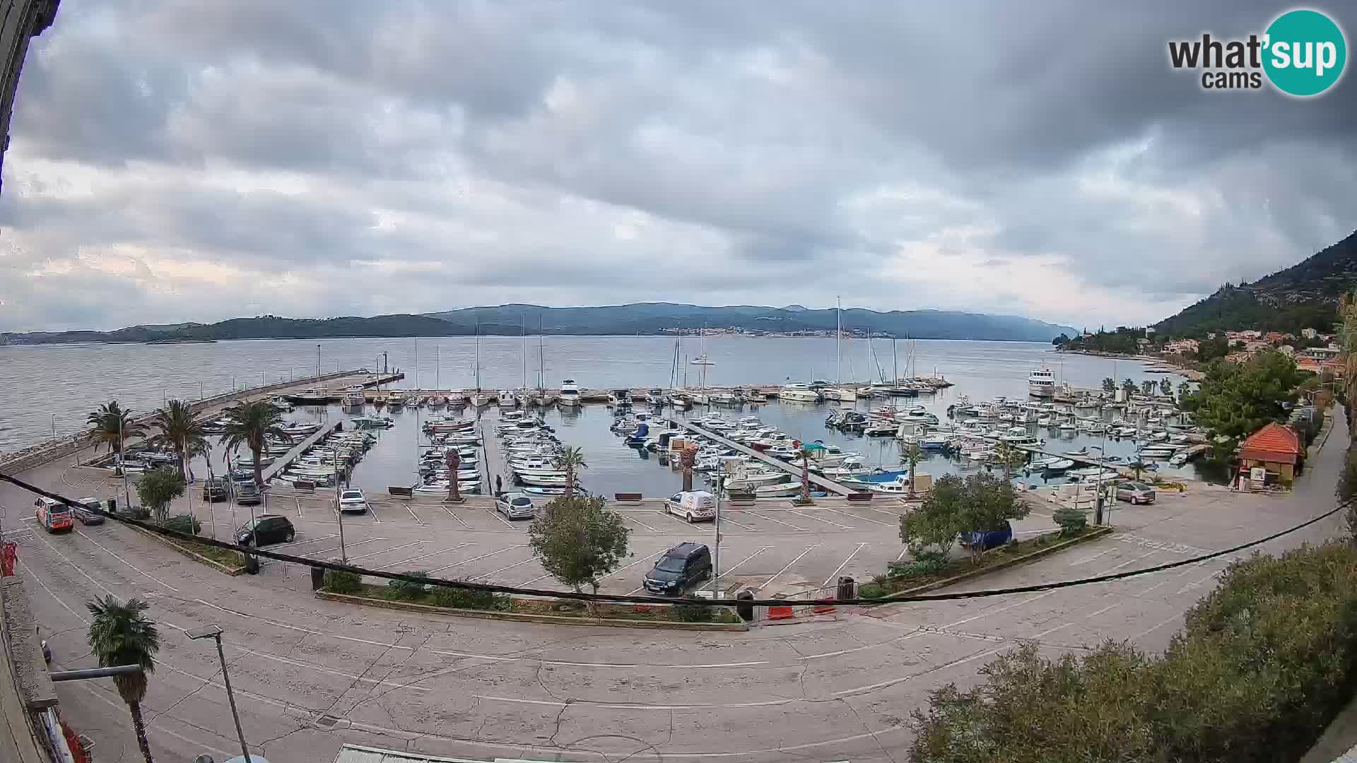Webcam Orebić Riva – Ferry a Korčula en vivo