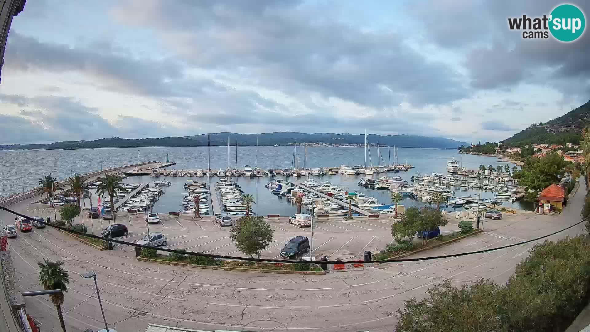 Webcam Orebić Riva – Ferry vers Korčula en direct